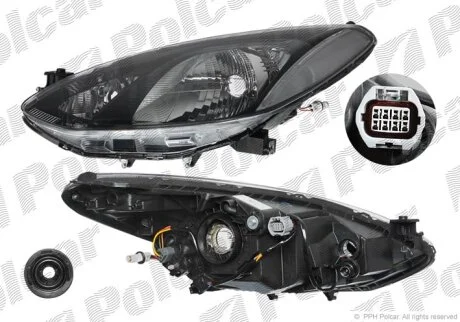 Фара основна 2, 11.07- Polcar 453310E