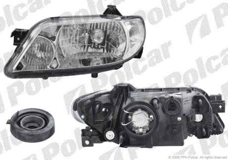 Фара основна, MAZDA 323, 01- Polcar 4540101E