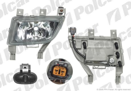 216-2006L-UE, B30D-51-690 ТУМАНКА ПЕР L Polcar 454029E