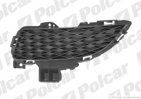 Решітка у бампері права Mazda 3, 2004-2009 454127-2 Polcar 4541272