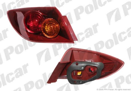 11-6118-11-2, 216-1964L-UE-R, BP4K-51-160D ФОНАРЬ ЗАДН. НАРУЖ. L красный Polcar 4541879E