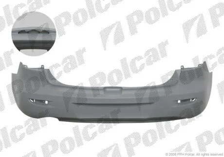 Бампер задній, MAZDA 3, 04-09 Polcar 4541964J