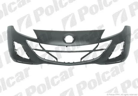 Бампер передній Mazda 3, 2009- Polcar 454207