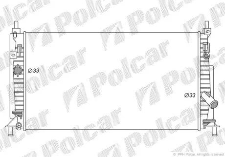 Радіатор основний Mazda 3 1.6-2.0 2009- Polcar 4542081