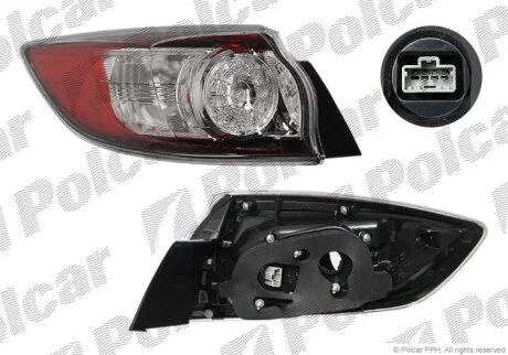 Ліхтар задній, 3, 07.09- Polcar 4542886E