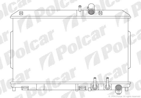 Радіатор охолодження, RX-8 (SE, FE), 10.03 Polcar 4548082