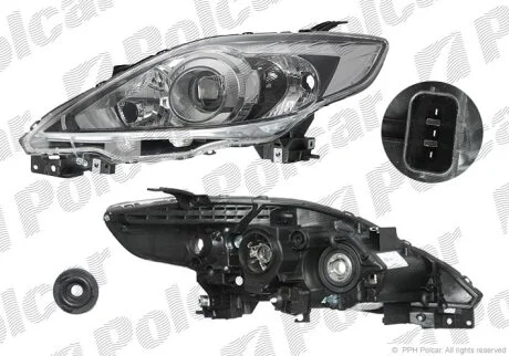 Фара основна, 5, 04.05- Polcar 4550103E