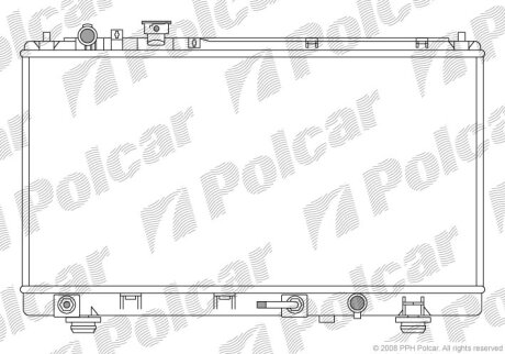 Радіатор охолодження, PREMACY 99- Polcar 4555081