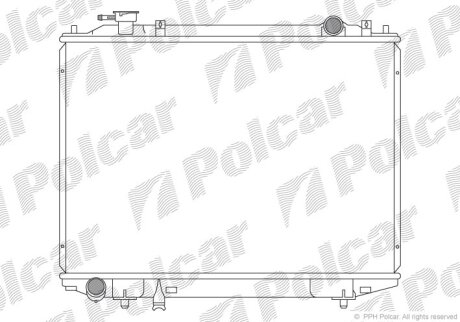 Радіатор охолодження, RANGER (J97U), 06-10 Polcar 4599081