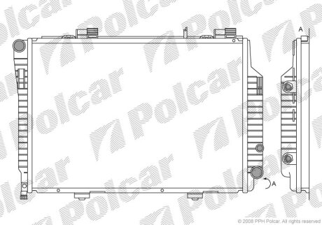 Радіатор охолодження, KLASA C T-Model (S20 Polcar 50020801