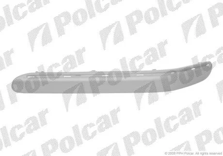 Молдинг бампера прав mercedes c-klasse (w203) 05.00-03.07 Polcar 5003078