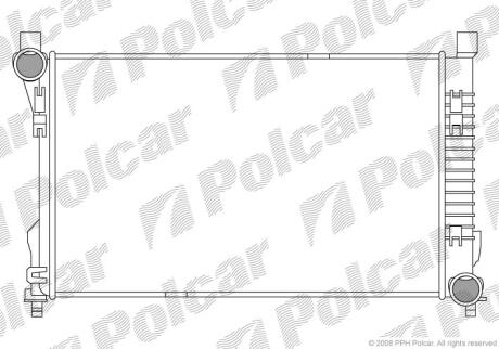 Радіатор основний MB C (C203) 220 CDI 02- Polcar 5003081