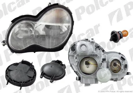 Фара основна, MERC.W203(C-KL), 00- Polcar 500309U
