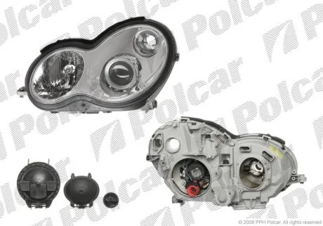 Фара основна, MERC.W203(C-KL), 00- Polcar 5003103E