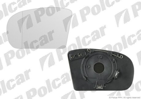 Вставка зовнішнього дзеркала правий MERCEDES 203, 01- Polcar 5003555M