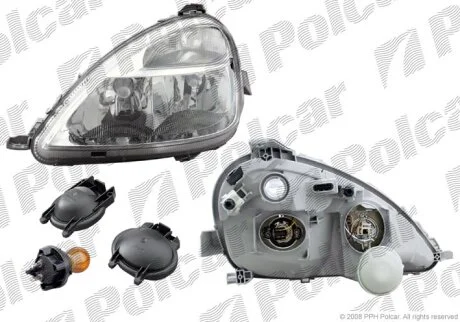 Фара основна, MERC.W168(A-KL), 97- Polcar 5005092E