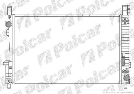 Радіатор охолодження, KLASA A (W169), 04.0 Polcar 5006081