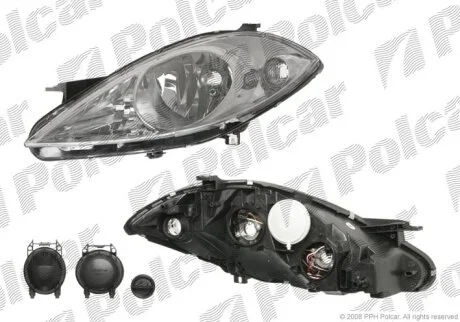 Фара основна, A-KLASSE (W169), 04- Polcar 500609E