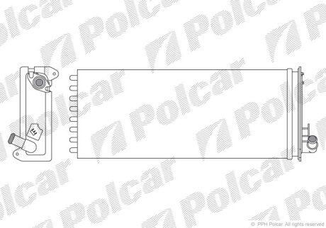 Радіатор обігріву, MB100 (631) 87- Polcar 5010N83