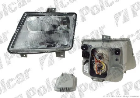 440-1119L-EM, CIB086373 ФАРА L Н4, Н1 ПОД ЭЛ. КОР. Polcar 501209E