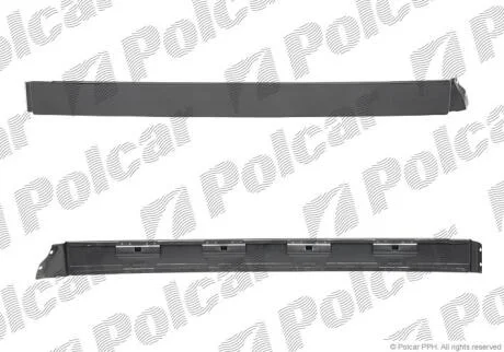 Захист направляючої розсувних дверей правий Polcar 5012848