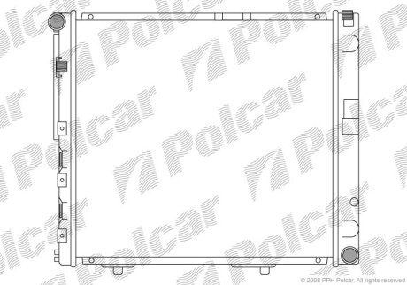 Радіатор охолодження, 124 sedan (W124), 12 Polcar 501408