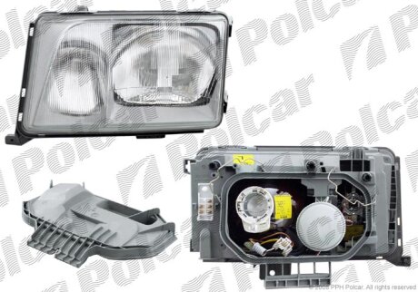 Фара основна, MERC.W124+E-KL., 84- Polcar 5014092E