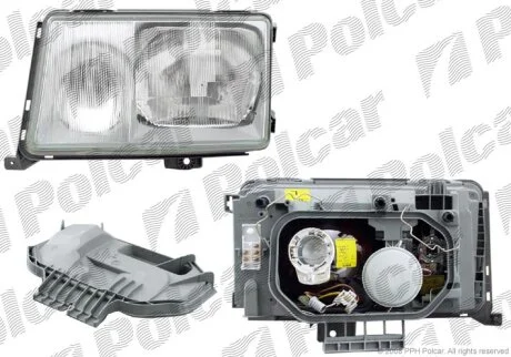 1248200261, 1248202261, 1248203659, 1248206061, 1248208661, 440-1103R-EN ФАРА R Н4, Н3 Polcar 5014101E