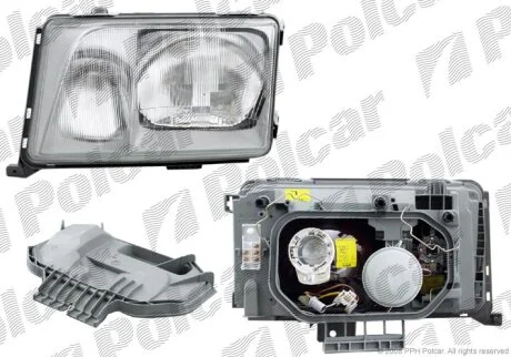 Фара основна, MERC.W124+E-KL., 84- Polcar 5014102E