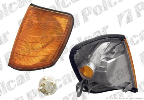Вказівник повороту передній, MERC.W124+E-KL., 84- Polcar 5014190E