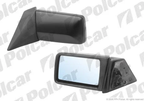 Дзеркало зовнішнє лівий, MB124/201/190 85-92 Polcar 5014512M