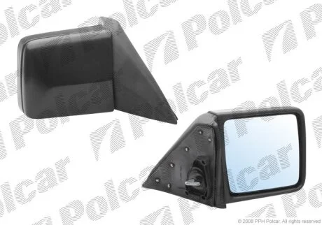 Дзеркало зовнішнє правий, MB124/201/190 85-92 Polcar 5014522M