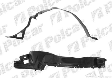 Підкрилок правий MERCEDES 124 Polcar 5014FP2
