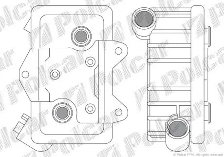 Радіатор масла, E-KLASA (210) 95- Polcar 5014L83