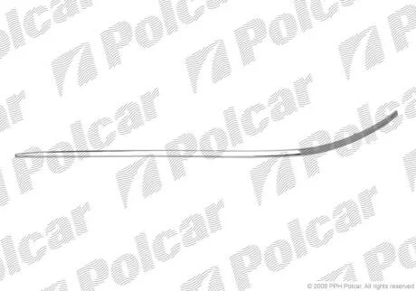 Молдинг бампера правий MERCEDES W210 00- Polcar 5015078