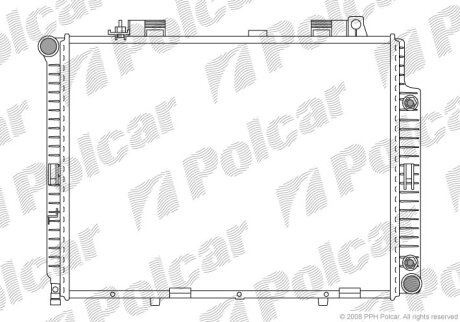 Радіатор охолодження, KLASA E T-Model (S21 Polcar 5015086