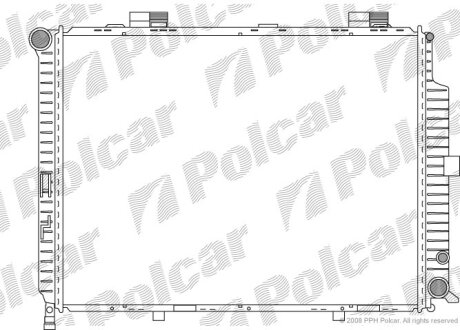 Радіатор охолодження KLASA E T-Model (S21 Polcar 5015087