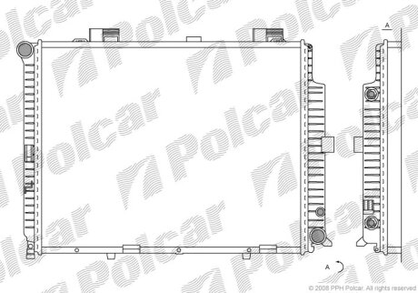 Радіатор охолодження, KLASA E T-Model (S21 Polcar 5015088