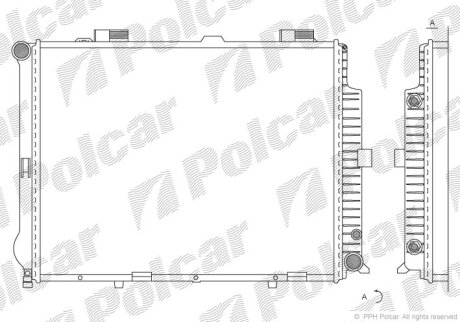 Радіатор охолодження, KLASA E T-Model (S21 Polcar 5015089