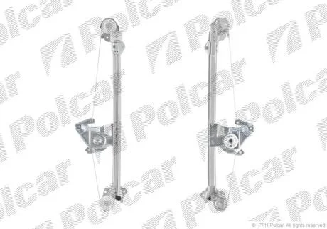 Склопідйомник електричний без електромотора MERC.W210(E-KL), 95- Polcar 5015PSG3