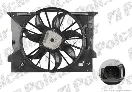 Вентилятори з корпусом / кронштейном Polcar 501623W1
