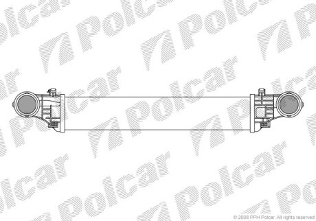 Радіатор повітря (інтеркулери), E-KLASA (211) 02- Polcar 5016J81