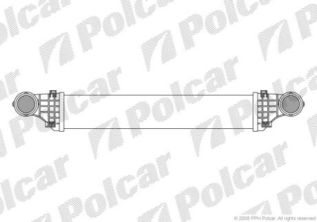 Радіатор повітря (інтеркулери), KLASA E (W211), 03.0 Polcar 5016J82X