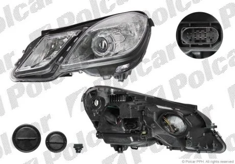 Фара основна, E-KLASSE (W212) 09- Polcar 501810E