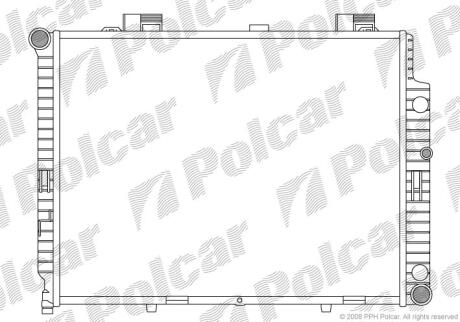 Радіатор охолодження KLASA E T-Model (S21 Polcar 5021084