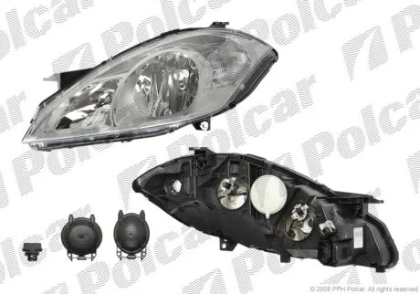 Фара основна, A-KLASSE (W169), 08- Polcar 502109U