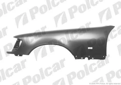 Крило переднє правий MERCEDES W140 91-95 Polcar 502402