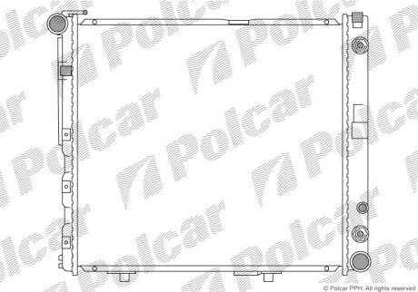 MB 124 93--95 2.5, 3.0D с труб Polcar 5024083