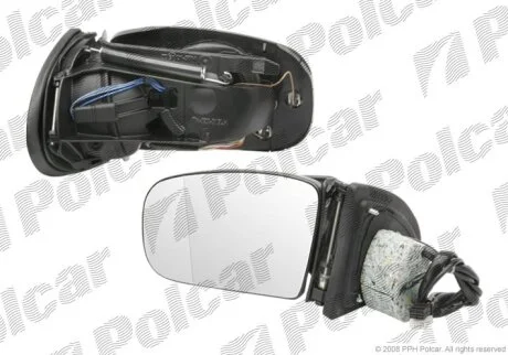 Дзеркало зовнішнє лівий, MERC.W220(S-KL), 98- Polcar 5025514M