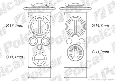 Стопорний клапан MERCEDES W220 Polcar 5025KZ1